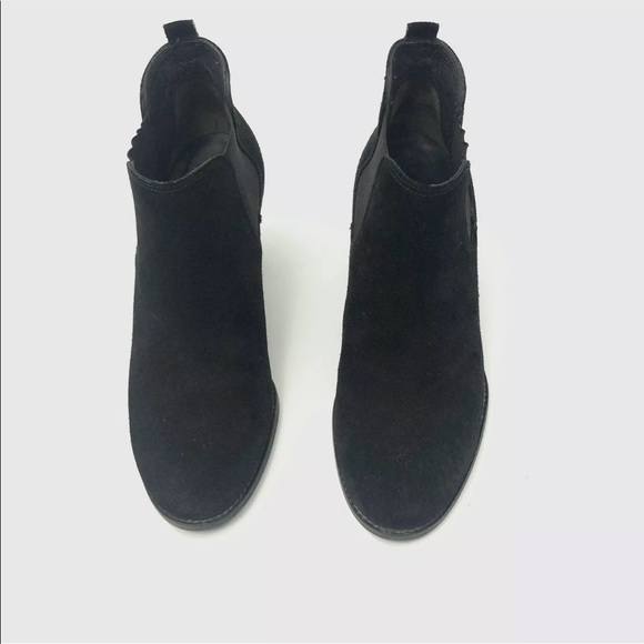 Paul Green Black Suede Ankle Bootie Boots 6.5 US - Picture 6 of 12